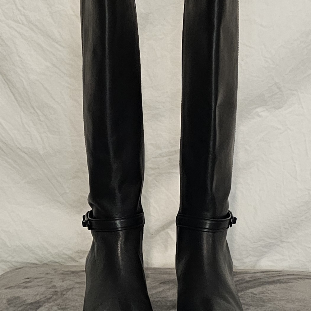 *NWOB* Coach Black Leather Boots (Never Worn) - Picture 3 of 16
